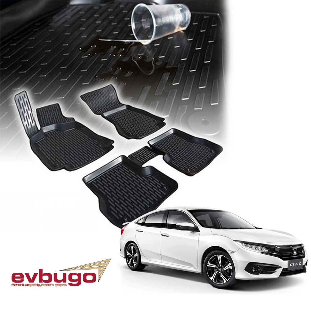 3D PASPAS SİYAH HONDA CIVIC 2016+